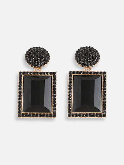 Gold Plated Designer Stone Party Drop Earring For Women