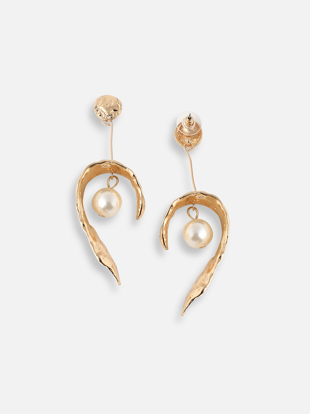 GOLD PLATED PEARLS DROP EARRING