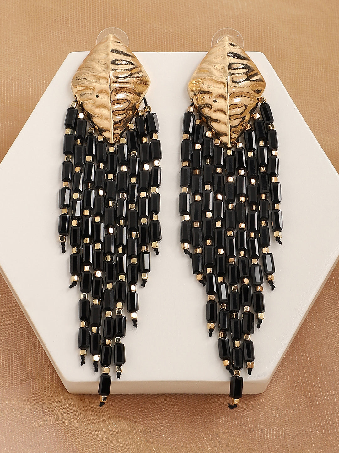 Gold Plated Designer Stone Party Drop Earring For Women