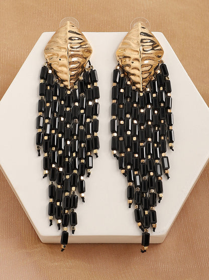 Gold Plated Designer Stone Party Drop Earring For Women