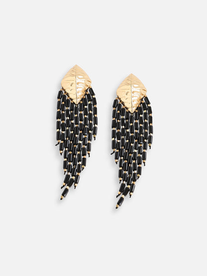 Gold Plated Designer Stone Party Drop Earring For Women