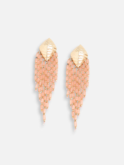 Gold Plated Designer Stone Party Drop Earring For Women