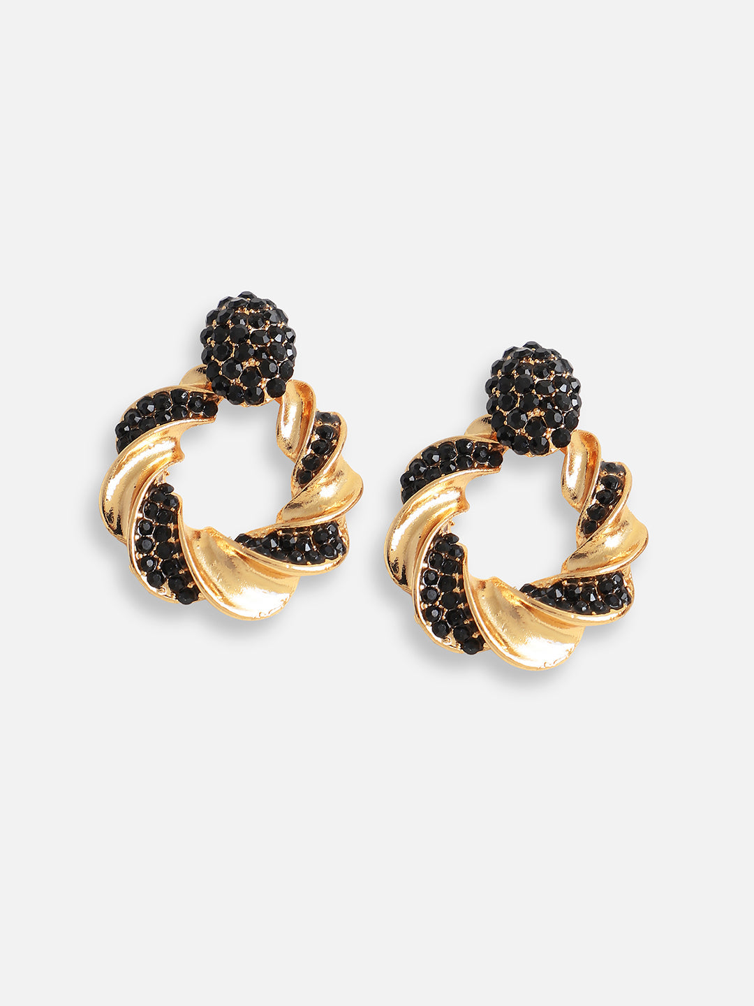 Gold Plated Designer Stone Party Drop Earring For Women