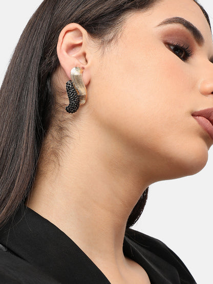 Gold Plated Designer Stone Party Drop Earring For Women