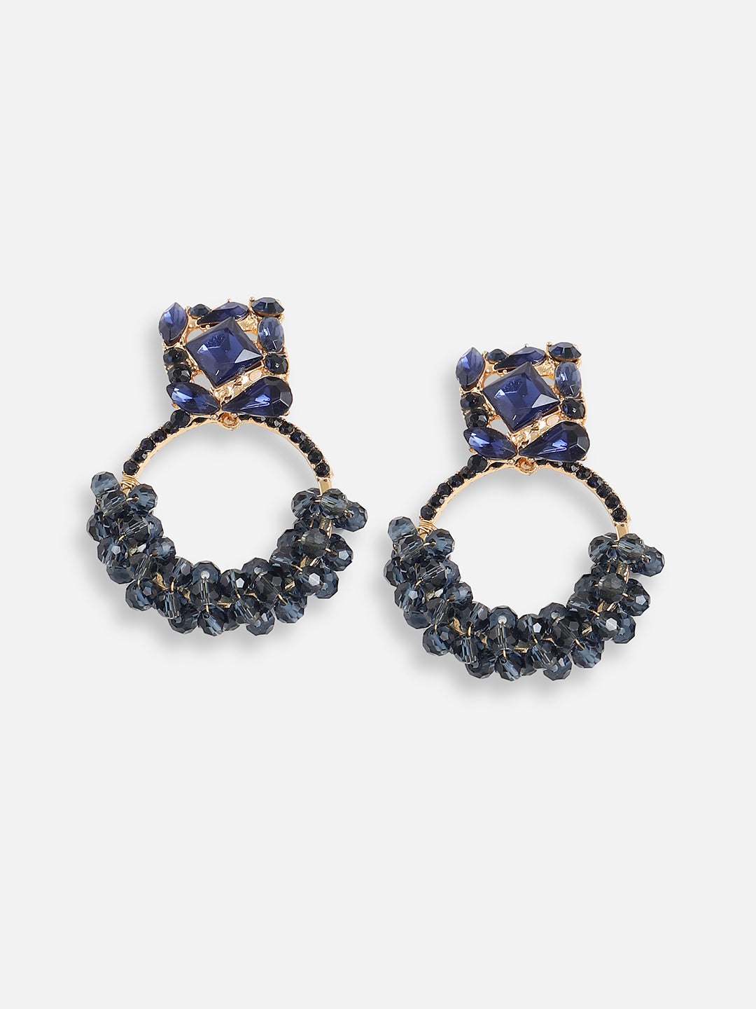 Gold Plated Designer Stone Party Drop Earring For Women