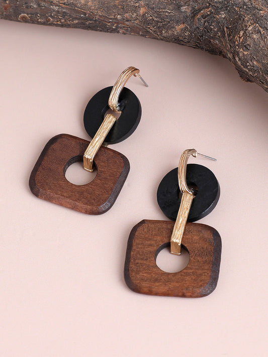 GOLD PLATED DESIGNER PARTY DROP EARRING FOR WOMEN