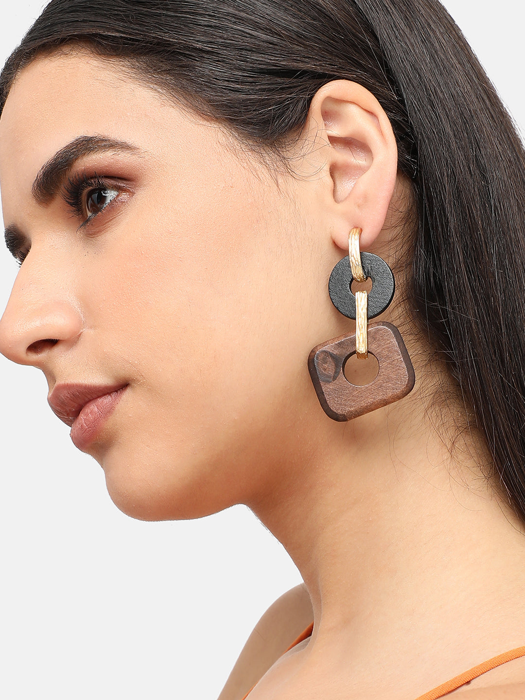 GOLD PLATED DESIGNER PARTY DROP EARRING FOR WOMEN