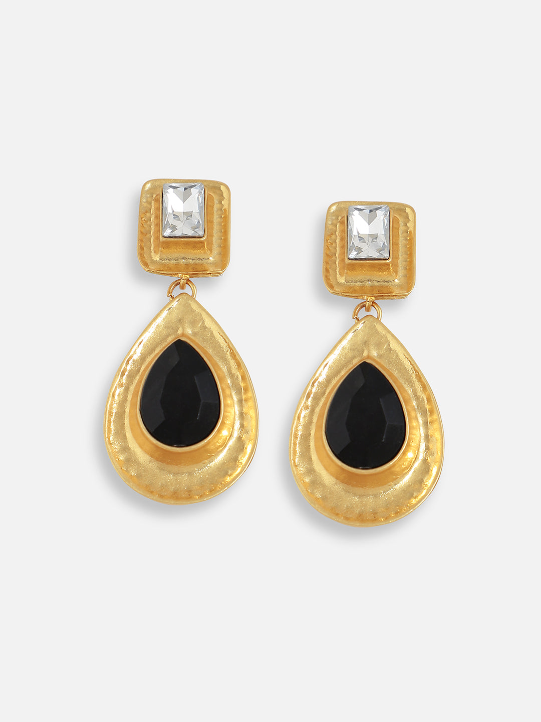 Gold Plated Designer Stone Party Drop Earring For Women