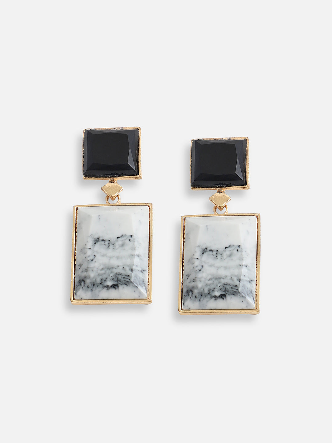Gold Plated Designer Stone Party Drop Earring For Women