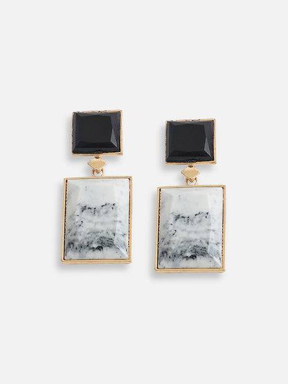 Gold Plated Designer Stone Party Drop Earring For Women