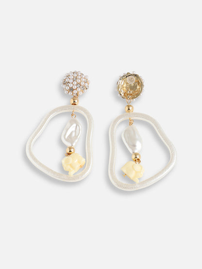 Pearl Link Drop Earrings