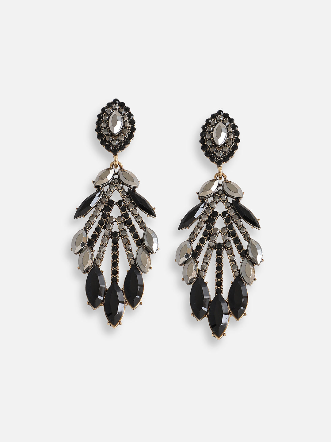 Gold Plated Designer Stone Party Drop Earring For Women
