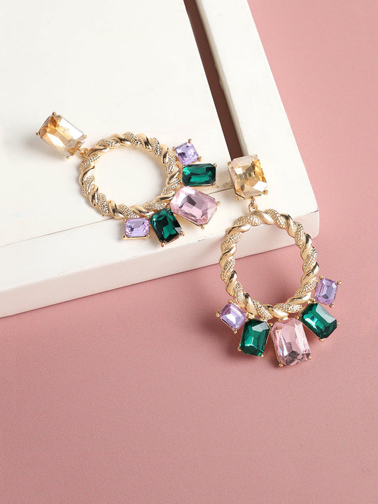 Radiant Round earrings