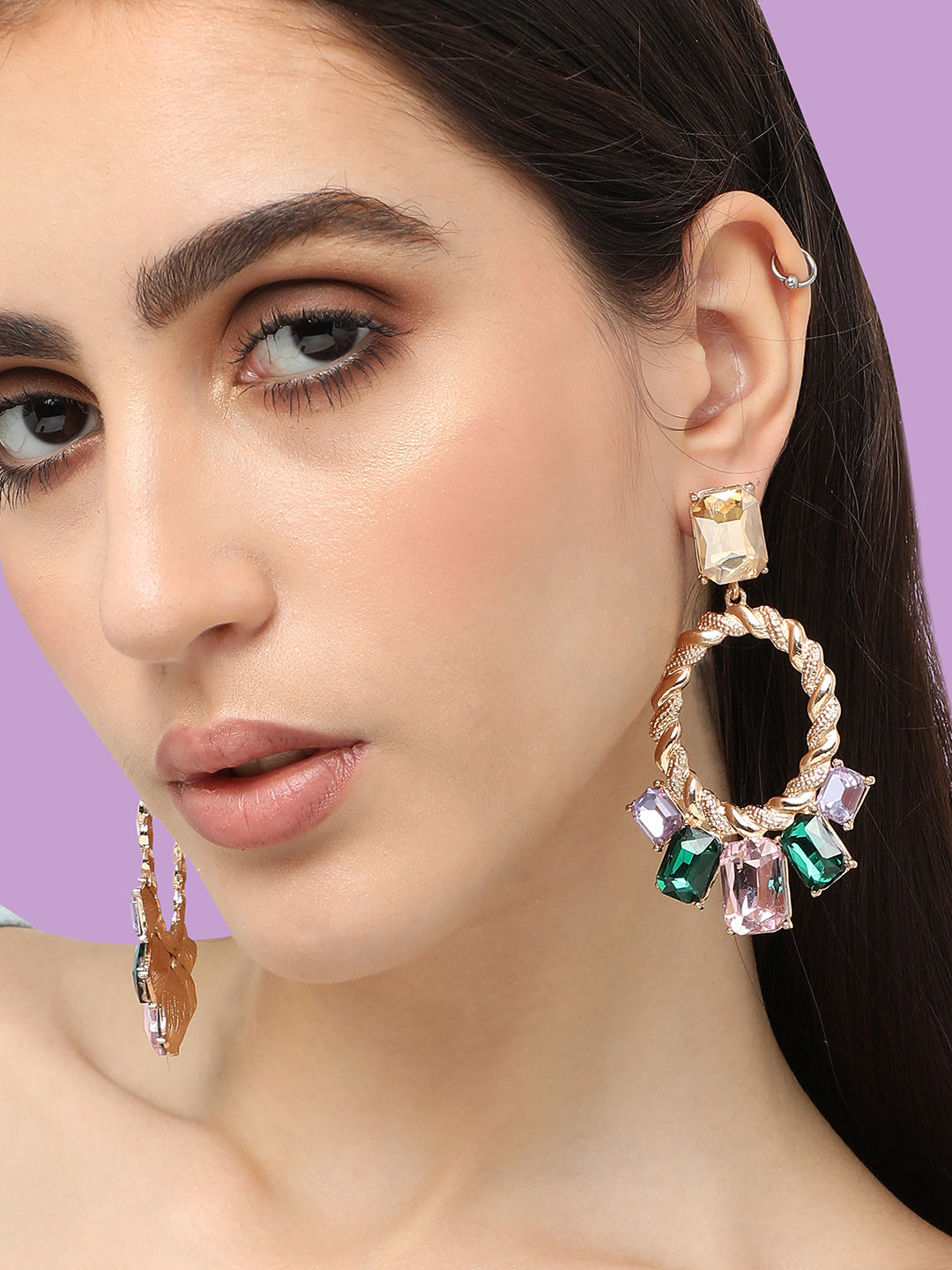 Radiant Round earrings