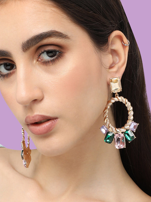 Radiant Round earrings