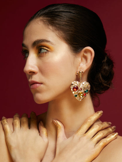 Royal Spade Drop Earrings