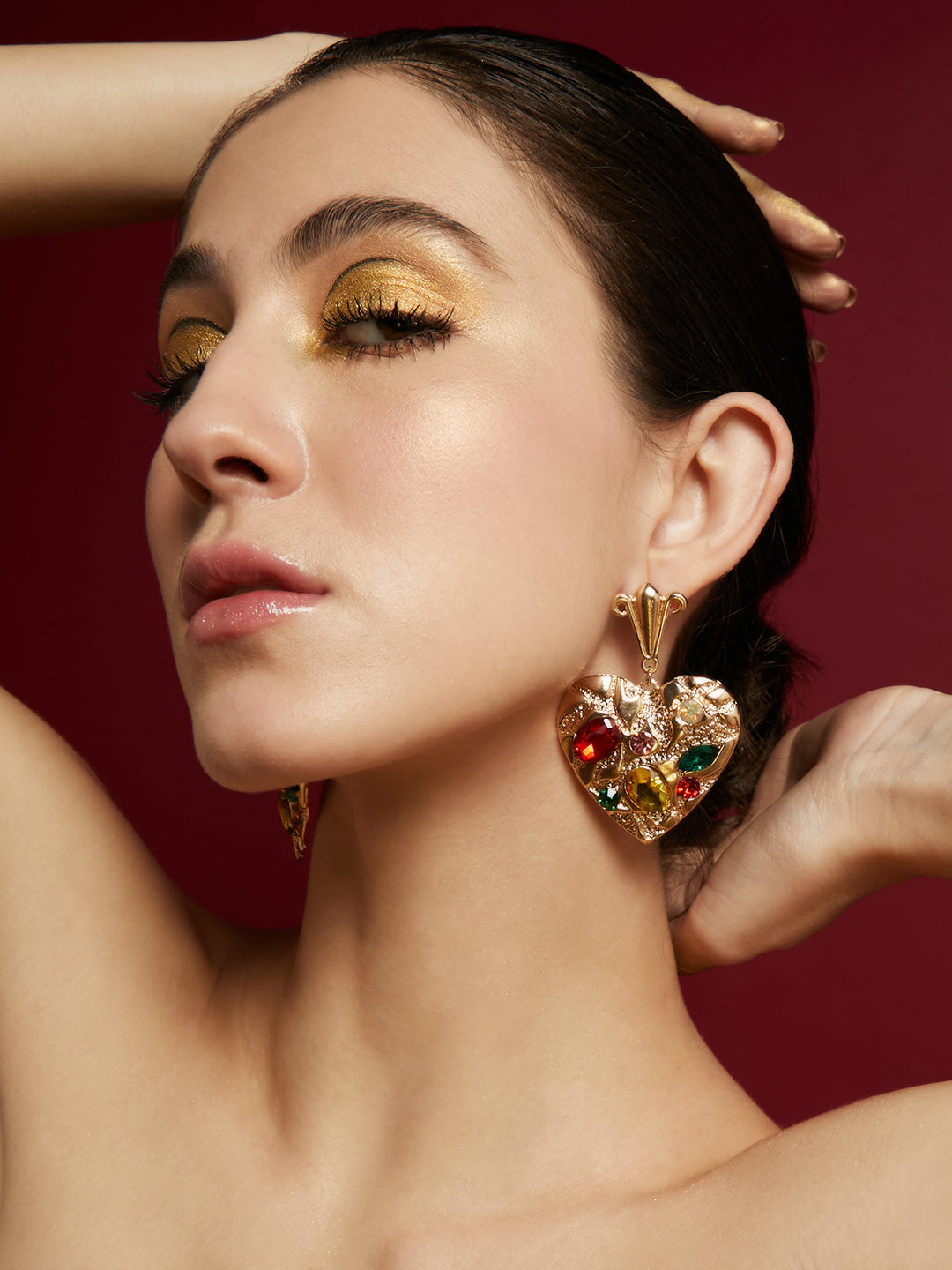 Royal Spade Drop Earrings