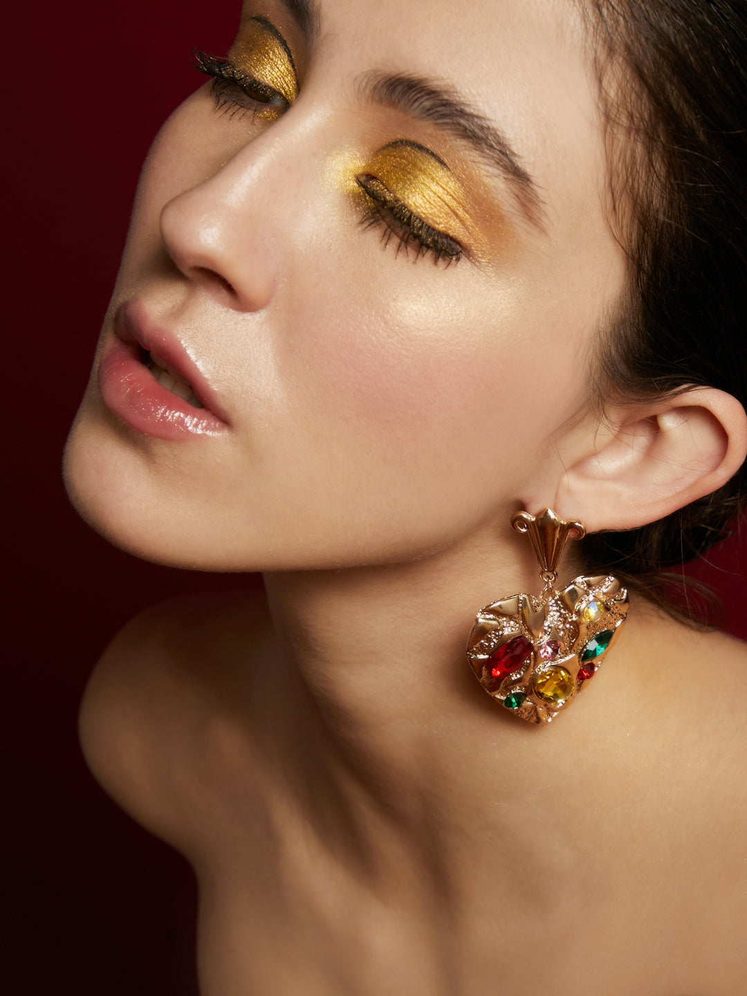 Royal Spade Drop Earrings