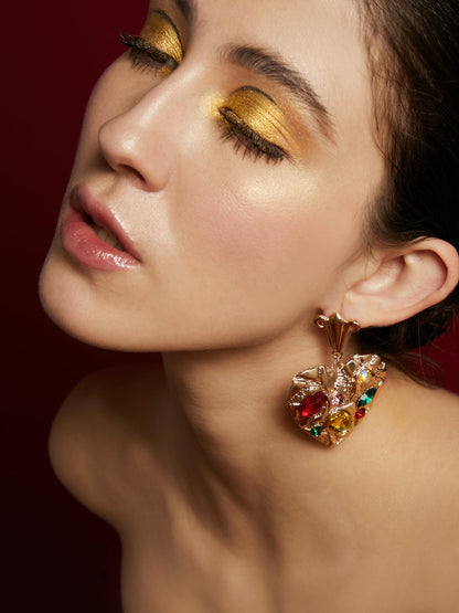 Royal Spade Drop Earrings
