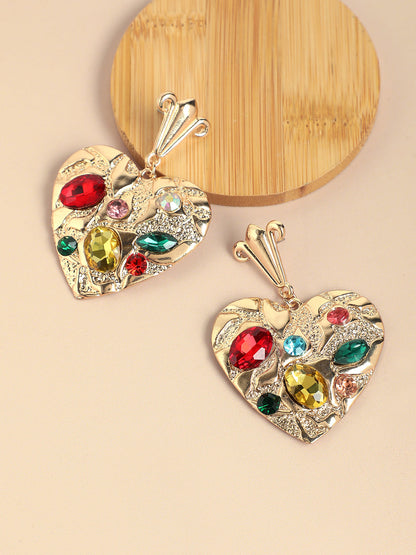 Royal Spade Drop Earrings