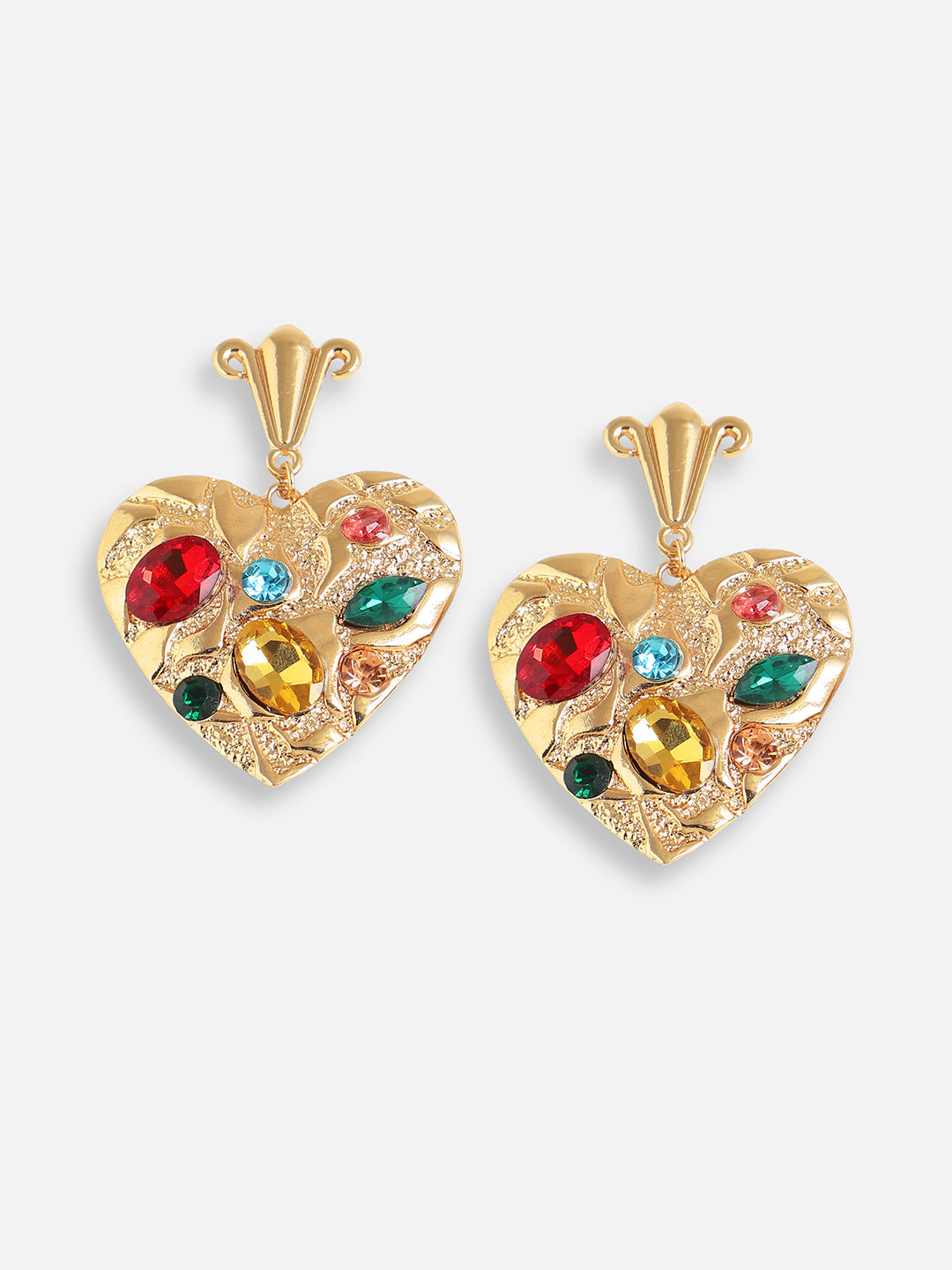 Royal Spade Drop Earrings