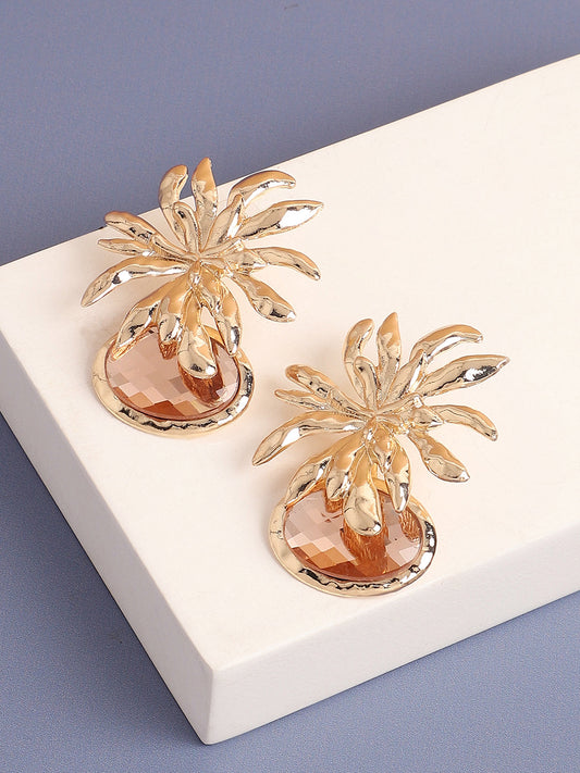 Gold Plated Designer Party Drop Earring For Women