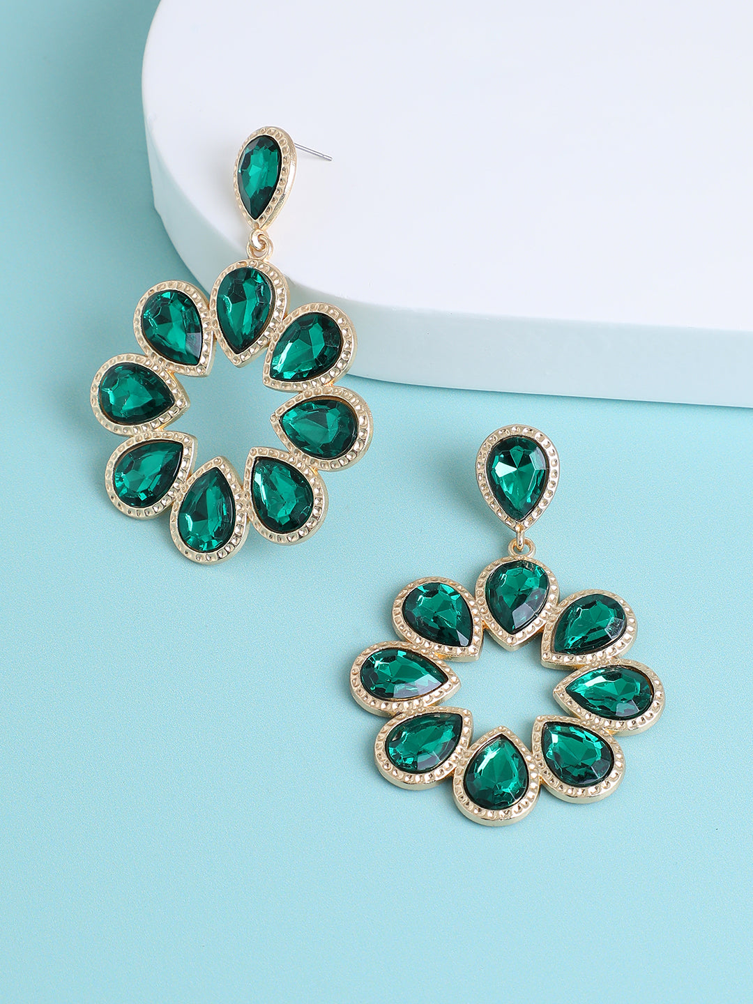 Emerald Desire Drop Earrings