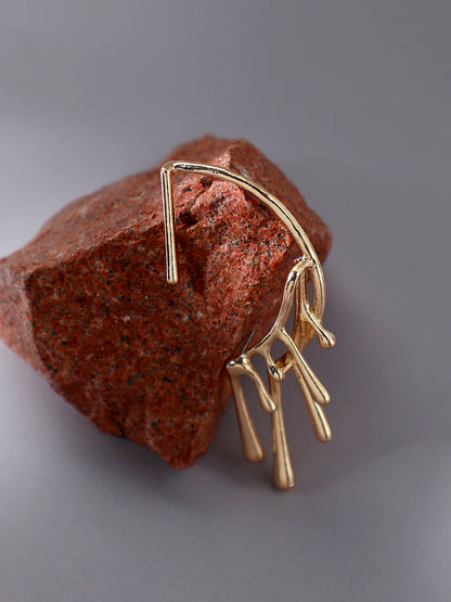 Golden Mirage Ear Cuff