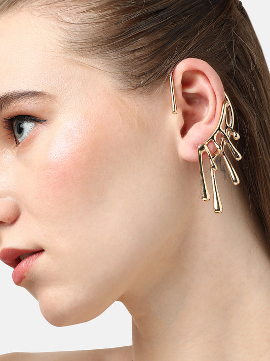 Golden Mirage Ear Cuff