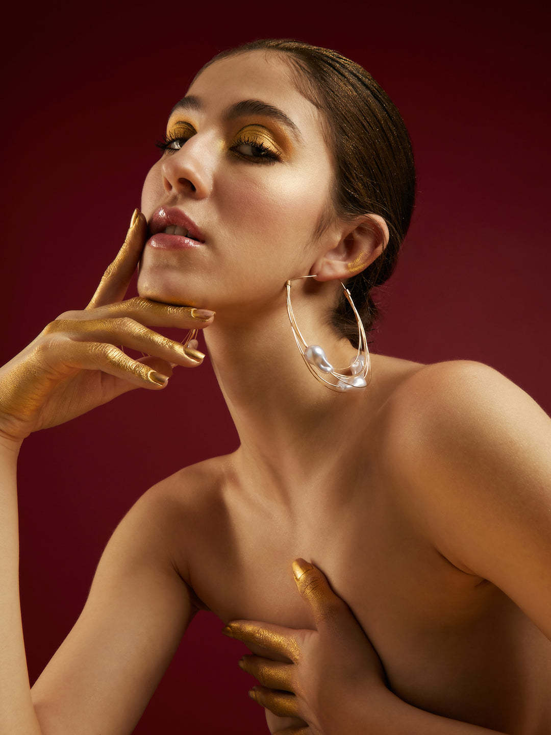 Aya Twist Hoops