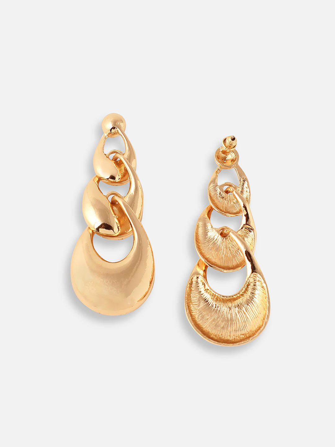 GOLD PLATED DESIGNER DROP EARRING