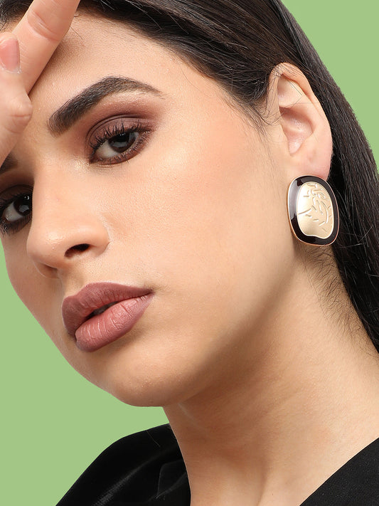 Gold Plated Designer Casual Stud For Women