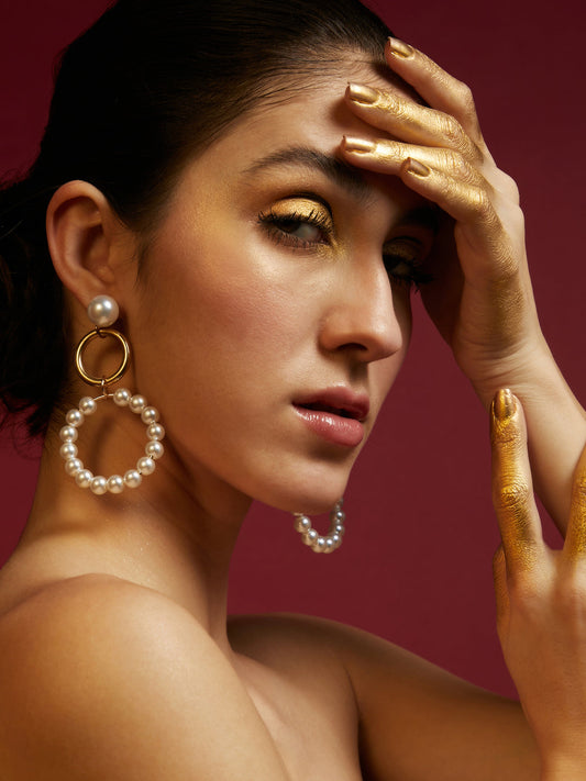 Halo Pearl Earrings