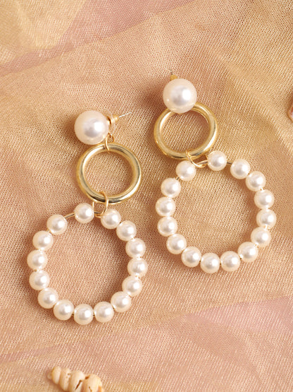 Halo Pearl Earrings