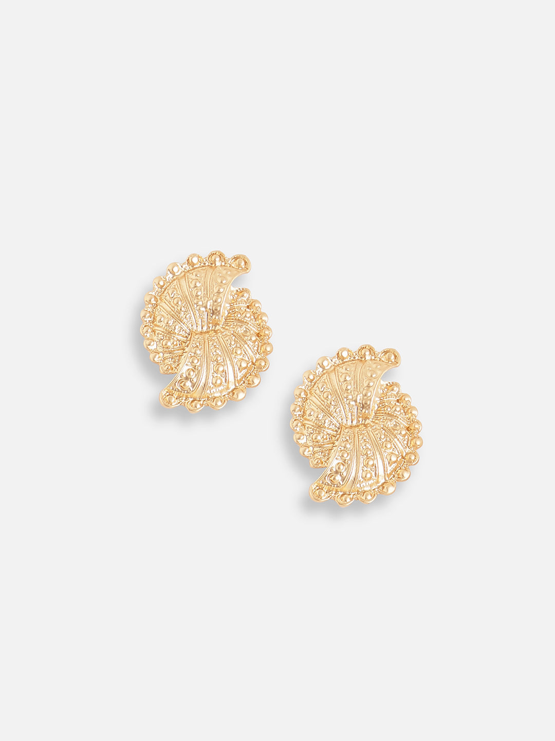 GOLD PLATED PARTY DESIGNER STONE STUD FOR WOMEN