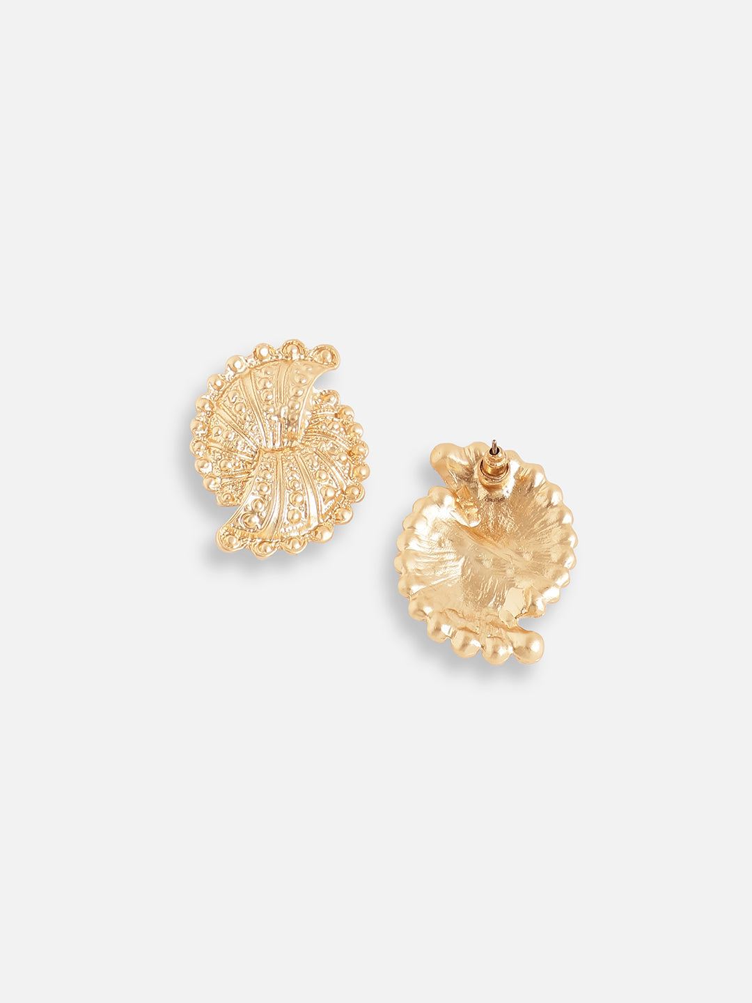 GOLD PLATED PARTY DESIGNER STONE STUD FOR WOMEN