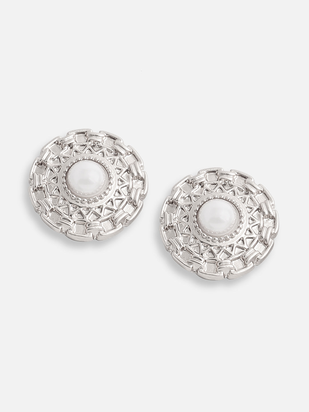 Gold Plated Pearls Casual Stud For Women