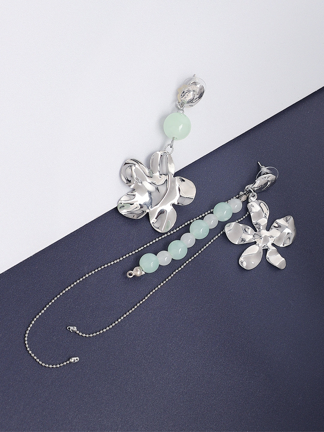 Silver Plated Designer Stone Party Drop Earring For Women