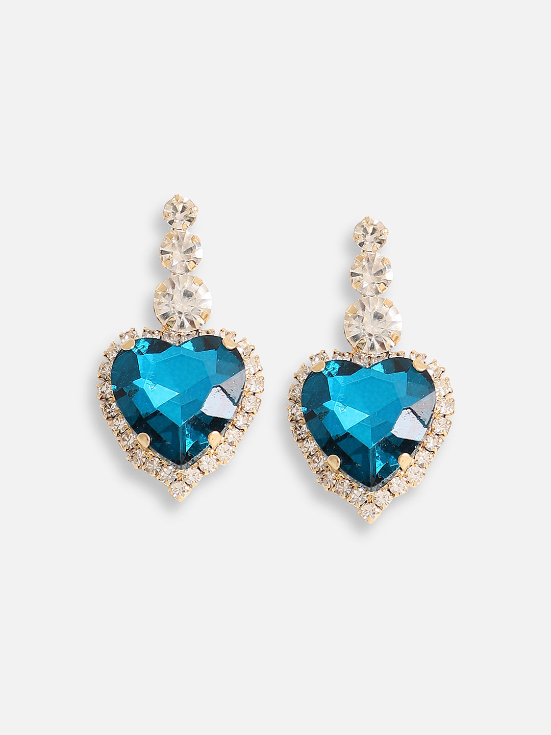 Silver Plated Designer Stone Party Drop Earring For Women