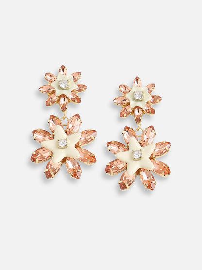 Gold Plated Designer Stone Party Drop Earring For Women