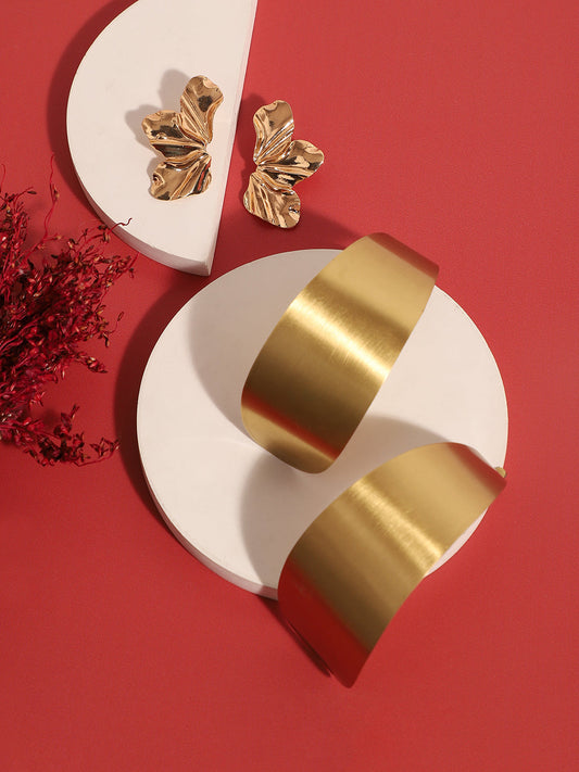 Pack Of Gold Plated Stud & Drop Earrings