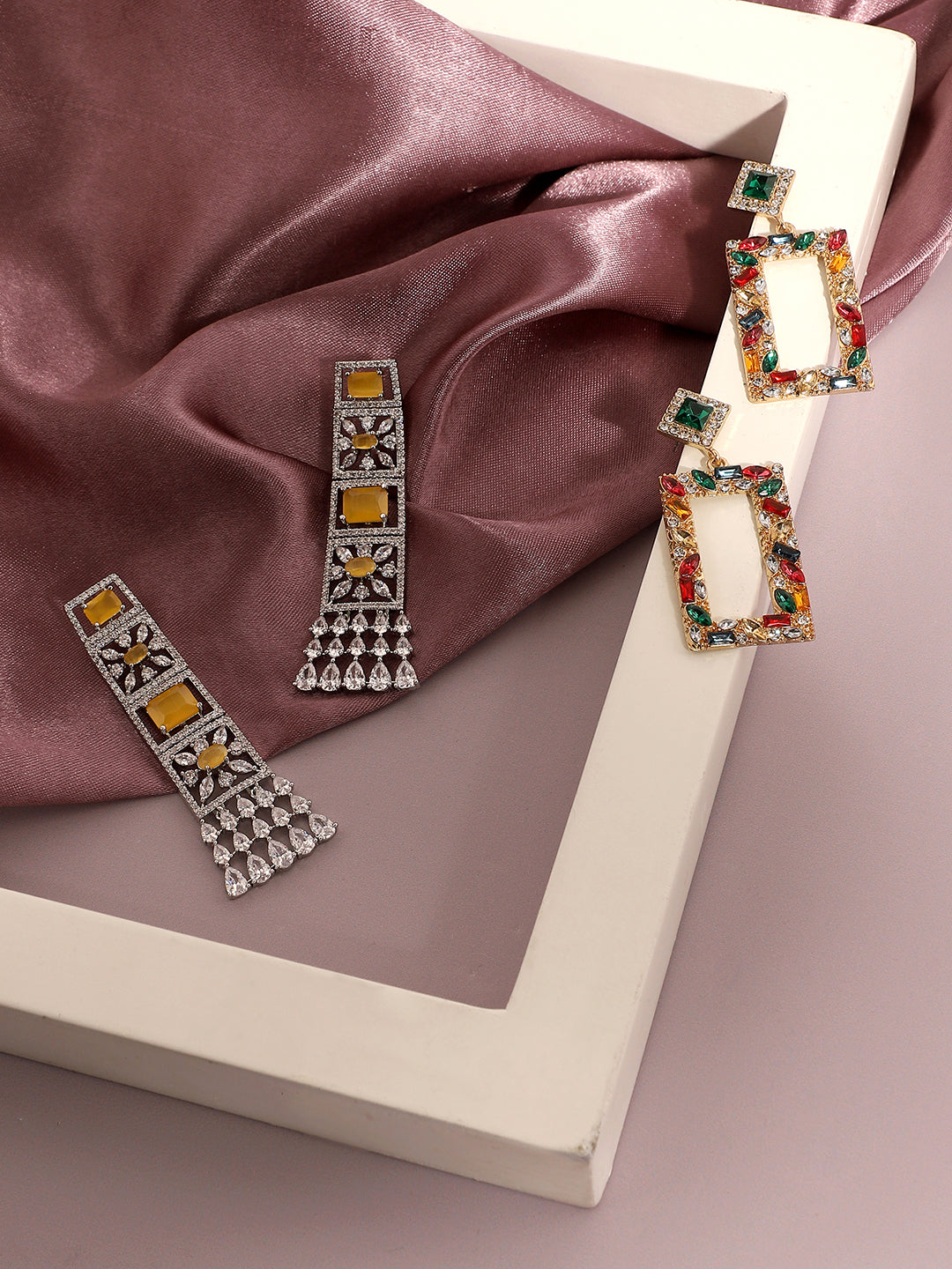 Pack Of Ethnic Drop Earrings