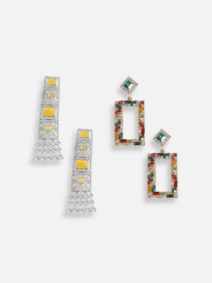 Pack Of Ethnic Drop Earrings