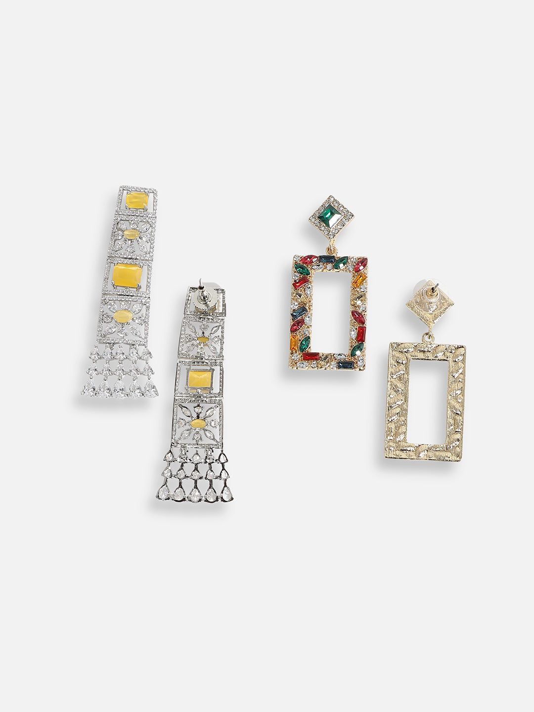 Pack Of Ethnic Drop Earrings 