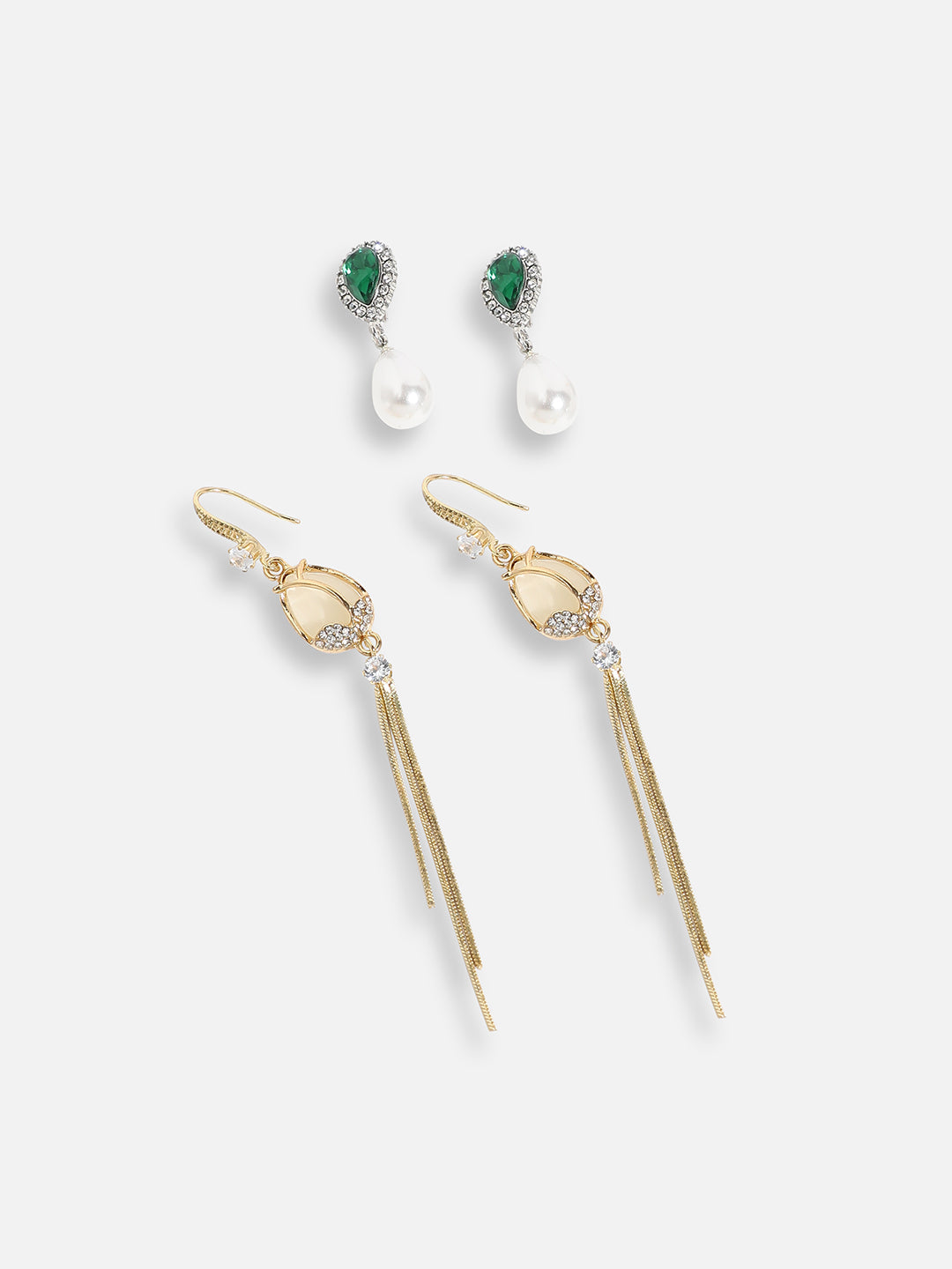 Pack Of Congtemporary Drop Earrings
