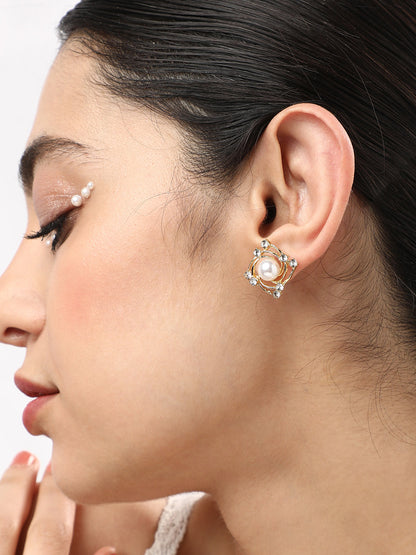 Pack Of Gold-Plated Stud & Drop Earrings