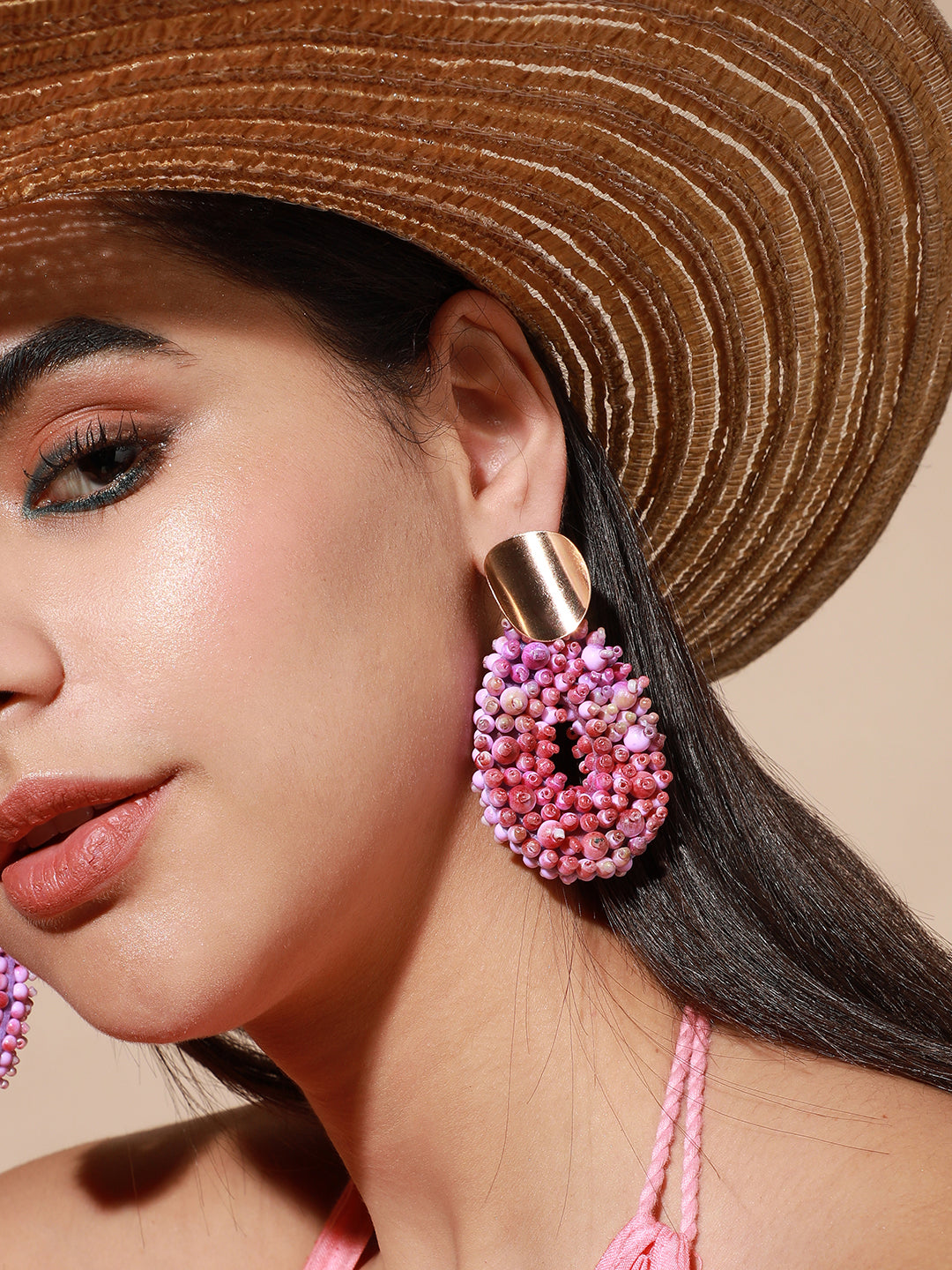 Pack Of Gold-Plated Stud & Drop Earrings 