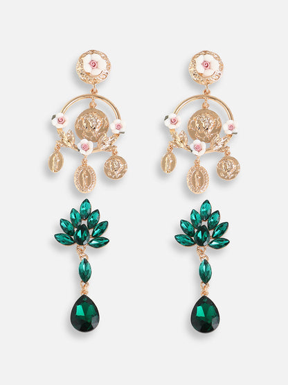 Pack Of Gold-Plated Drop Earrings 