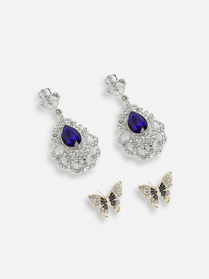 Pack Of Contemporary Stud & Drop Earrings