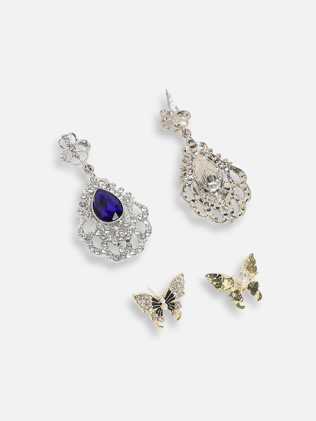 Pack Of Contemporary Stud & Drop Earrings 